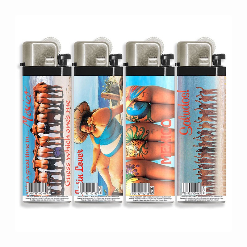 Encendedores imagenez divertidas de Los Cabos, souvenir y recuerdo de Cancun, México