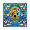 Set de 4 portavasos calavera, típico del día de muertos en México