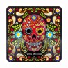 Set de 4 portavasos calavera, típico del día de muertos en México