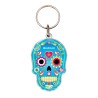 Llavero de acrílico en forma de calavera, típico de la tradición del día de Muertos en México. Souvenir de Acapulco, México