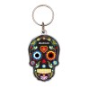 Llavero de acrílico en forma de calavera, típico de la tradición del día de Muertos en México. Souvenir de Acapulco, México
