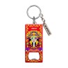 Llavero destapador de metal con una catrina. Souvenir de Acapulco, México.