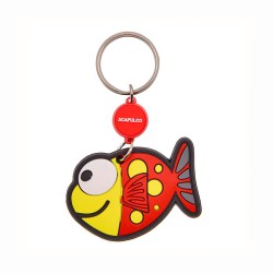 Llavero de playa pvc Pez amarillo