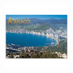 Tarjeta postal souvenir con hermosas vistas de Acapulco, Guerrero, México