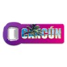Destapador de metal "Cancun" souvenir y recuerdo de unas vacaciones en Cancun.