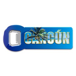Destapador de metal "Cancun" souvenir y recuerdo, vacaciones, Cancun.