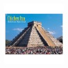 Tarjeta postal del equinoccio en Chichen Itza, souvenir y recuerdo de Cozumel, Mexico