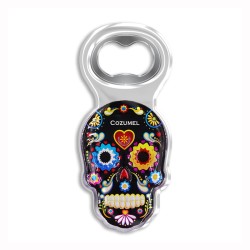 Destapador de acrílico chancla. Souvenir y recuerdo de Cozumel, Mexico