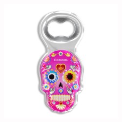 Destapador de acrílico chancla. Souvenir y recuerdo de Cozumel, Mexico