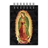 Libreta de apunte con la ilustracion de la Virgen de Guadalupe. Souvenir y recuerdo emblemático de Guadalajara, México.