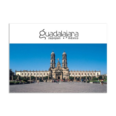 Tarjeta postal de Zapopan, souvenir y recuerdo de Guadalajara.