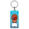 Llavero destapador de metal con calavera. Souvenir de Huatulco, Mexico