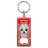 Llavero destapador de metal con calavera. Souvenir de Huatulco, Mexico