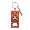 Llavero destapador de metal con una catrina. Souvenir de Ixtapa, México.