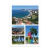 Tarjeta postal con varias vistas de Ixtapa, souvenir y recuerdo de México