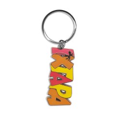 Llavero de metal con el nombre de Ixtapa. Souvenir de Ixtapa, México