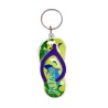 Llavero de acrílico en forma de chancla. Disponible en 8 motivos y colores diferentes. Souvenir de Ixtapa, México