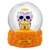 Esfera de Nieve Calavera naranja