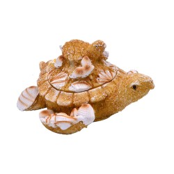 Alhajero de resina con tortuga en La Paz, México