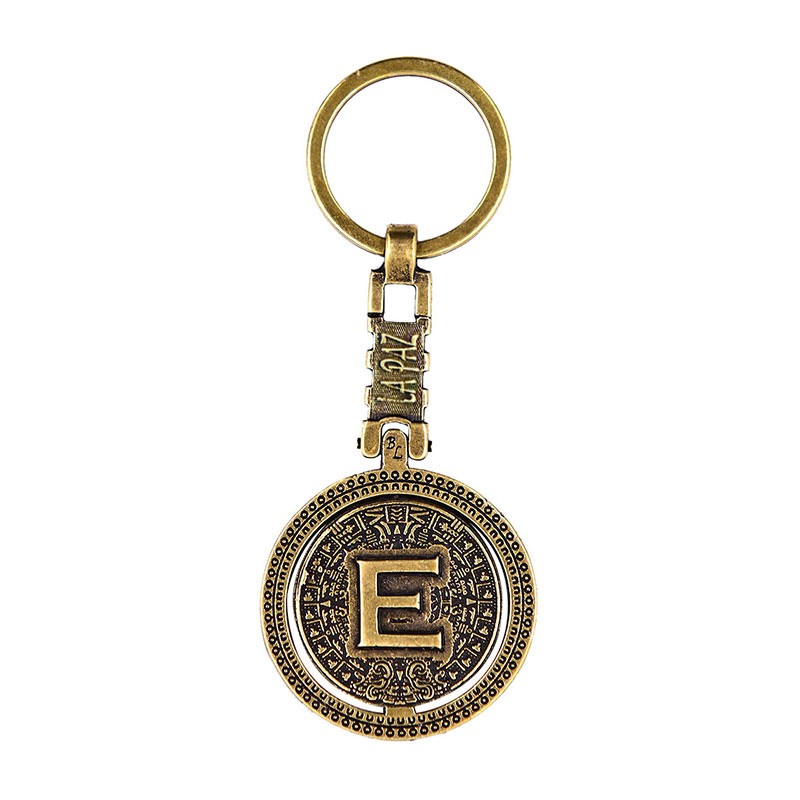 Llavero giratorio personalizado México La Paz con Calendario Azteca