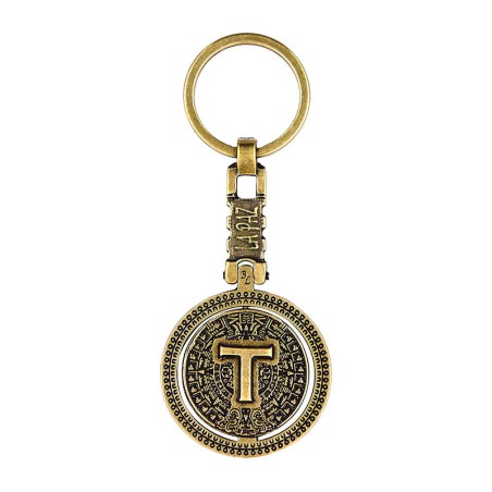 Llavero giratorio personalizado México La Paz con Calendario Azteca