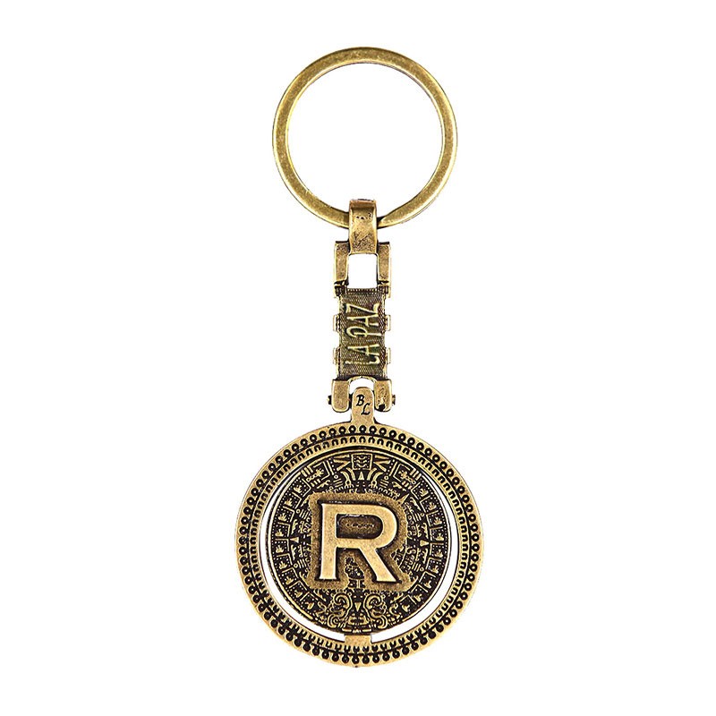 Llavero giratorio personalizado México La Paz con Calendario Azteca