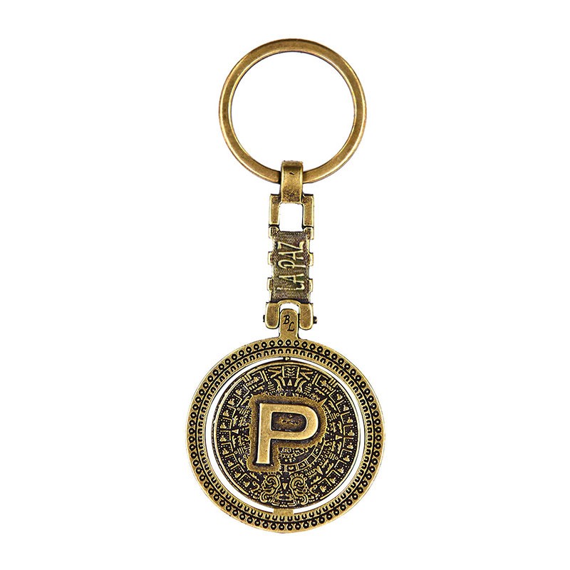 Llavero giratorio México La Paz con Calendario Azteca personalizado