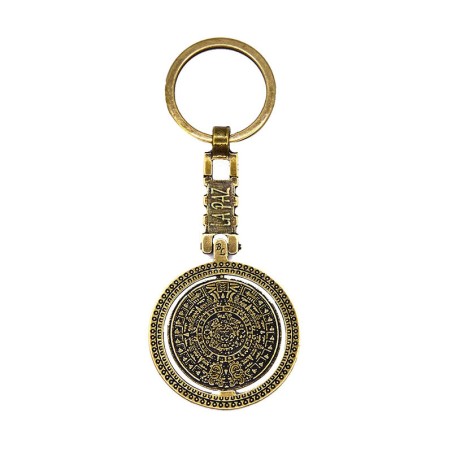 Llavero Giratorio Calendario Azteca