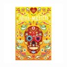Magneto Día de Muertos México Ciudad Calavera Amarillo