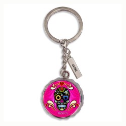 Llavero corcholata metal Calendario Azteca México CDMX