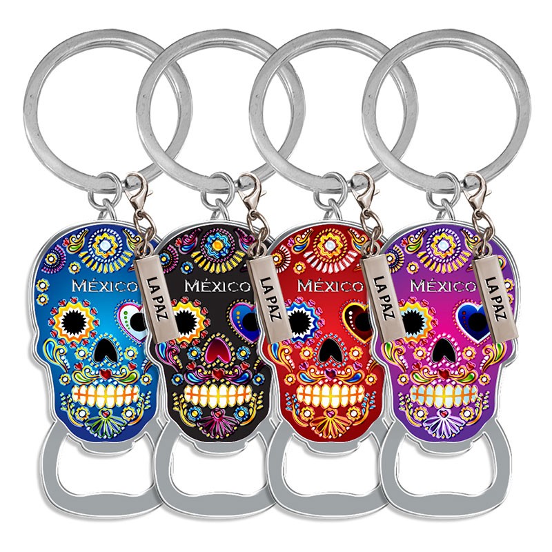 Llavero destapador calavera Día de Muertos México CDMX