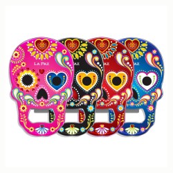 Magneto destapador calavera México La Paz colores brillantes