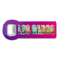 Destapador de metal Los Cabos souvenir y recuerdo de Cabo San Lucas.