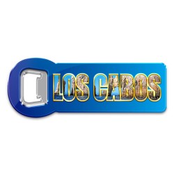 Destapador de metal Los Cabos souvenir y recuerdo de Cabo San Lucas.