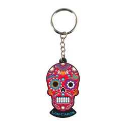 Llavero pvc en forma de calavera, souvenir o regalo de Los Cabos, México