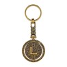 Llavero de latón letra L con Calendario Azteca, souvenir o regalo de Los Cabos México