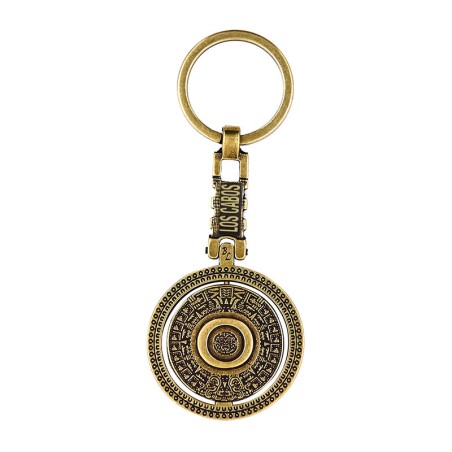 Llavero de latón letra O con Calendario Azteca, souvenir o regalo de Los Cabos México