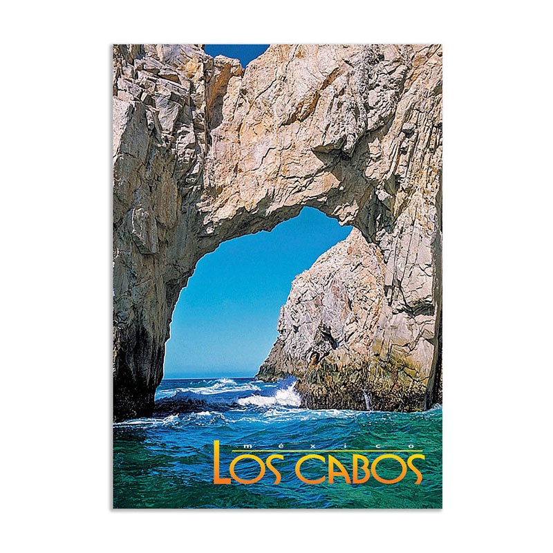 Tarjeta postal del Arco de Cabo San Lucas, souvenir y recuerdo de Los Cabos, México