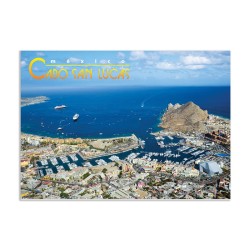 Tarjeta postal de la marina de Cabo San Lucas, souvenir y recuerdo de Los Cabos, México