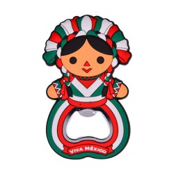 Souvenir, regalo magneto destapador pvc en forma de mariachi