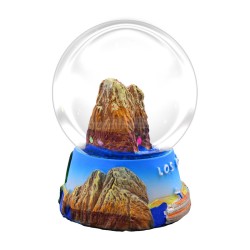 Esfera de nieve con unos delfines. Souvenir de Los Cabos, México