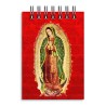 Libreta de apunte con la ilustracion de la Virgen de Guadalupe. Souvenir y recuerdo emblemático de Mazatlán, México.