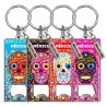 Llavero destapador de metal con una calavera. Souvenir de Mazatlán, México.