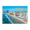 Tarjeta postal con vista aerea de la Zona Dorada de Mazatlan, souvenir y recuerdo de México