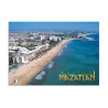 Tarjeta postal de las playas de la zona hotelera de Mazatlan, souvenir y recuerdo de México