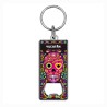 Llavero destapador de metal con calavera. Souvenir de Merida, Yucatan, Mexico