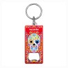 Llavero destapador de metal con calavera. Souvenir de Merida, Yucatan, Mexico