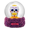 Esfera de nieve Calavera purpura