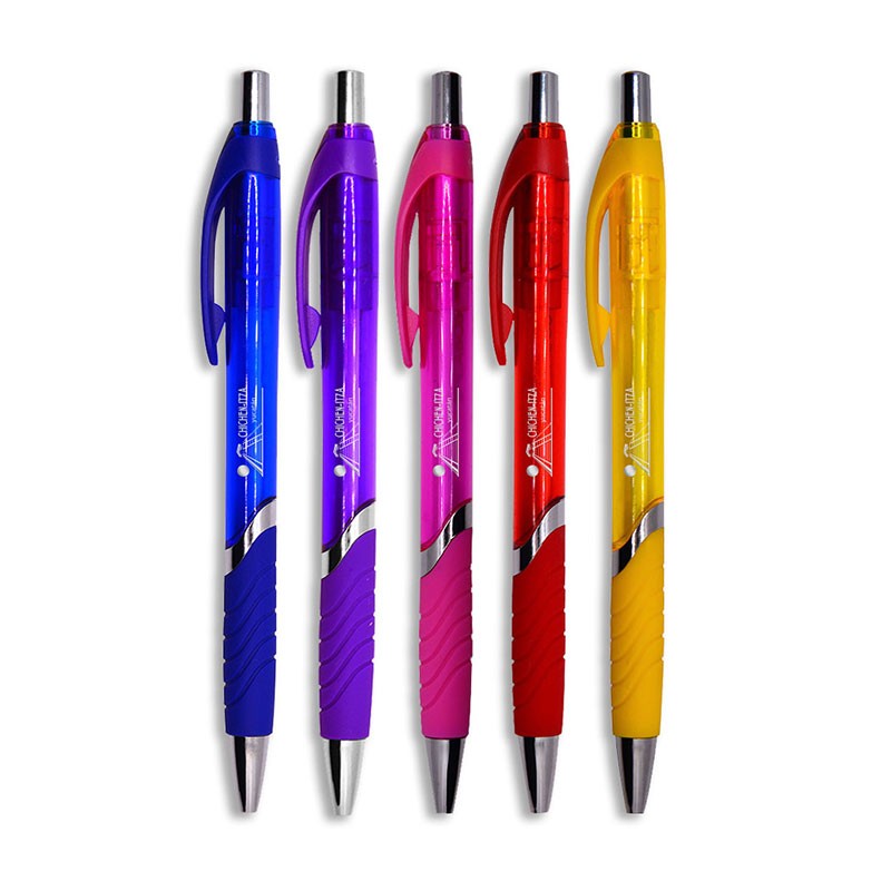 Pluma económica, 5 colores. Souvenir y recuerdo de Merida, Mexico.