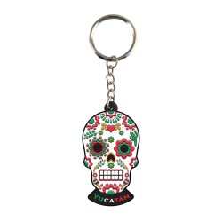 Llavero pvc en forma de calavera, souvenir o regalo de Merida, Yucatan, México